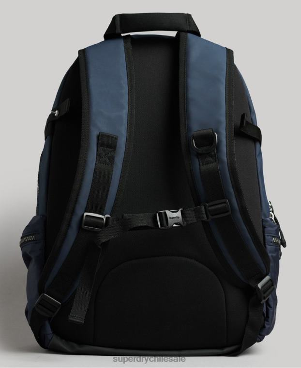 hombres Superdry Armada mochila con gráfico de lona de montaña 2R68Z1728