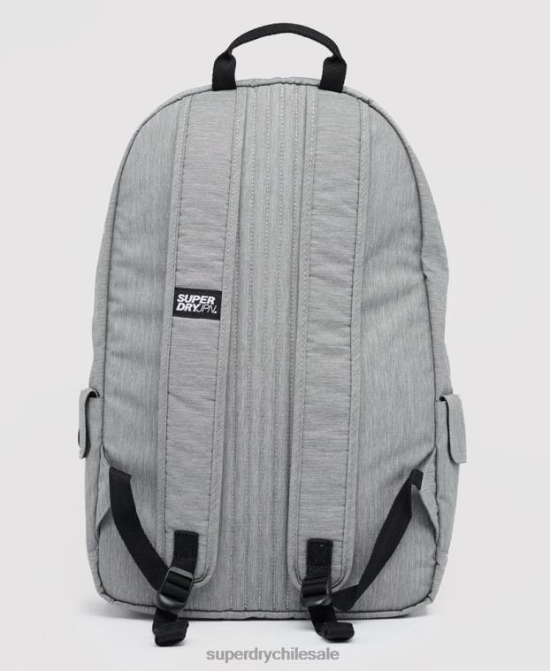 hombres Superdry gris mochila con logo 2R68Z1852