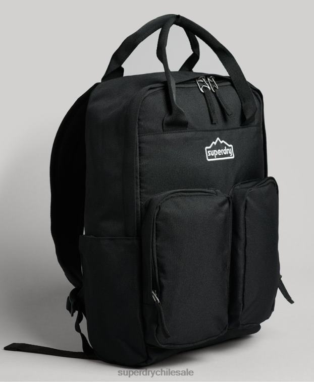 hombres Superdry gris oscuro mochila con asa superior 2R68Z1654