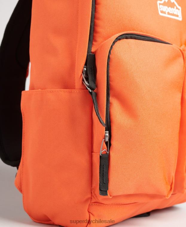 hombres Superdry naranja mochila con asa superior 2R68Z1662