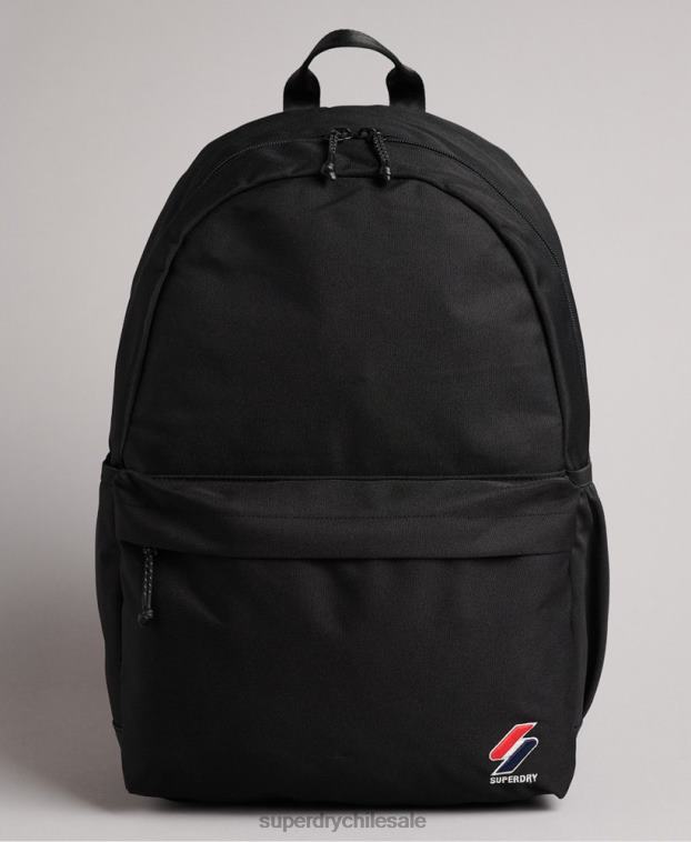 hombres Superdry negro mochila esencial montana 2R68Z1632