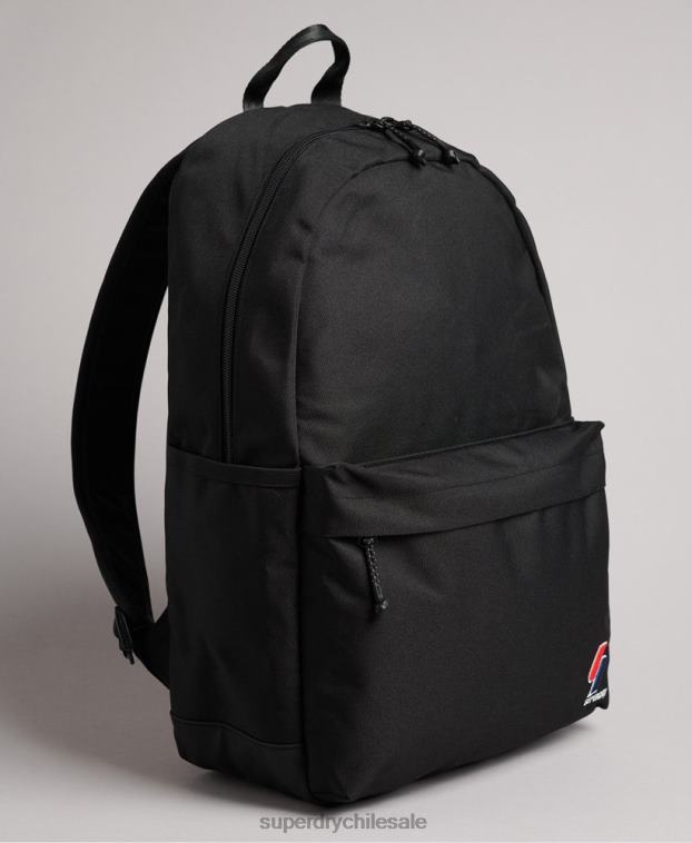 hombres Superdry negro mochila esencial montana 2R68Z1632