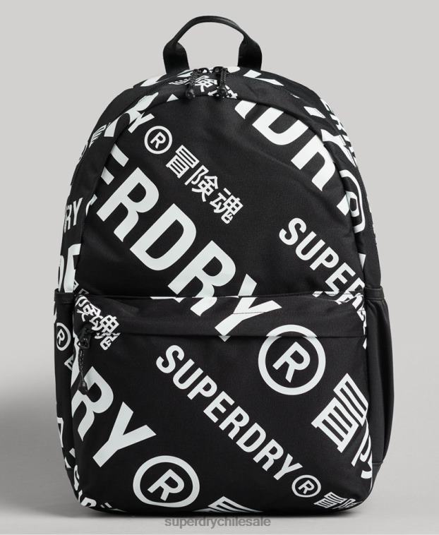 hombres Superdry negro mochila esencial montana 2R68Z1733