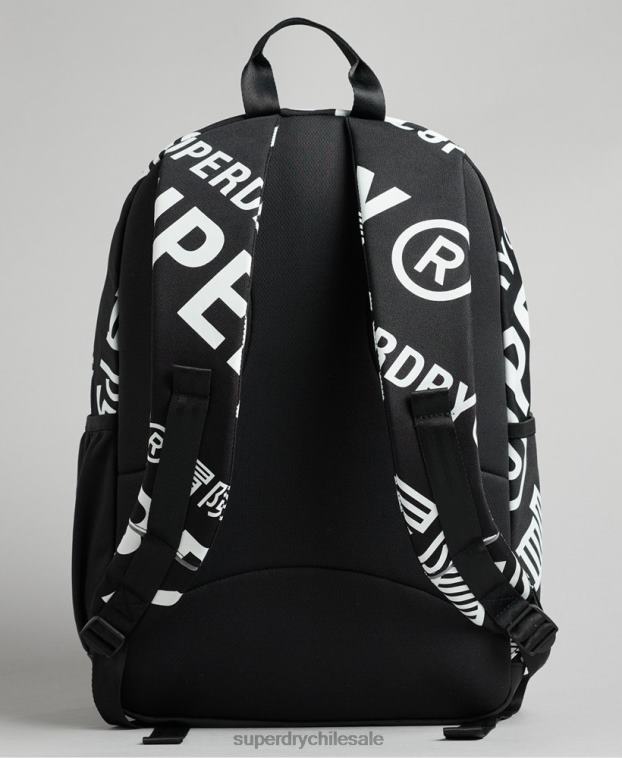 hombres Superdry negro mochila esencial montana 2R68Z1733