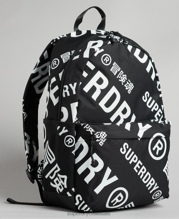 hombres Superdry negro mochila esencial montana 2R68Z1733