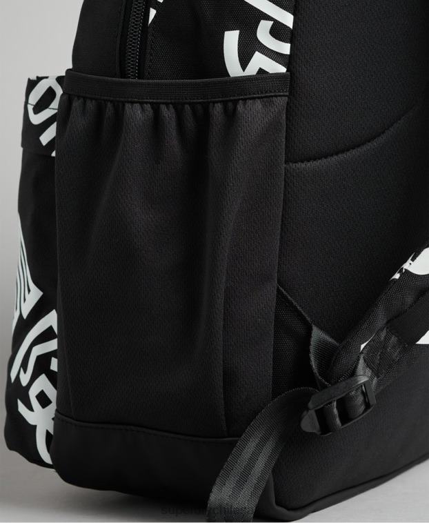 hombres Superdry negro mochila esencial montana 2R68Z1733
