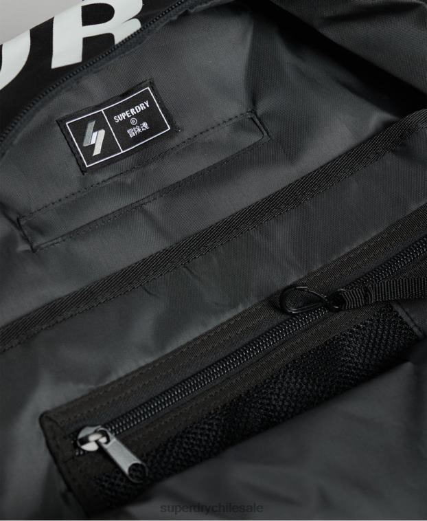 hombres Superdry negro mochila esencial montana 2R68Z1733