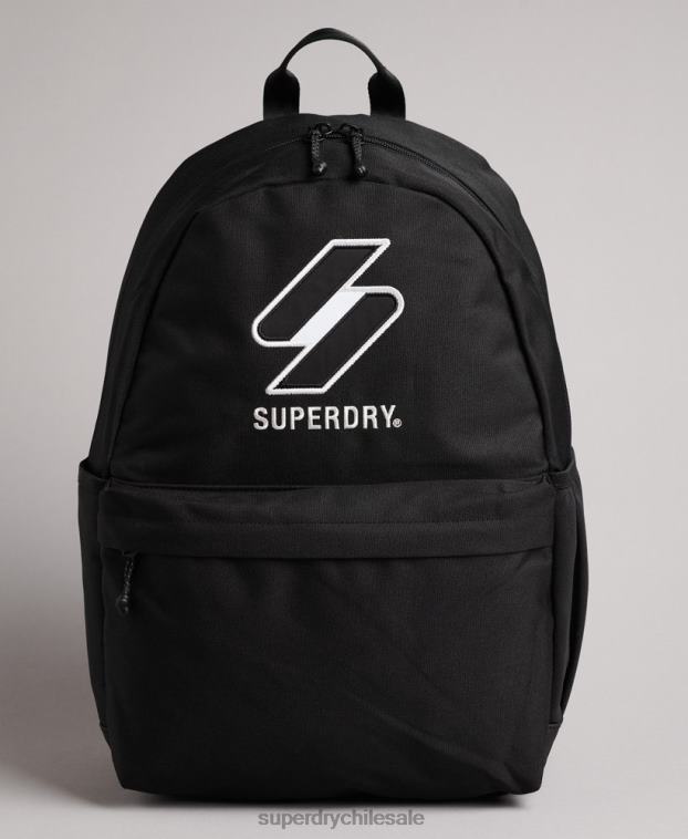 hombres Superdry negro mochila esencial montana 2R68Z6375