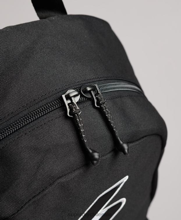hombres Superdry negro mochila esencial montana 2R68Z6375