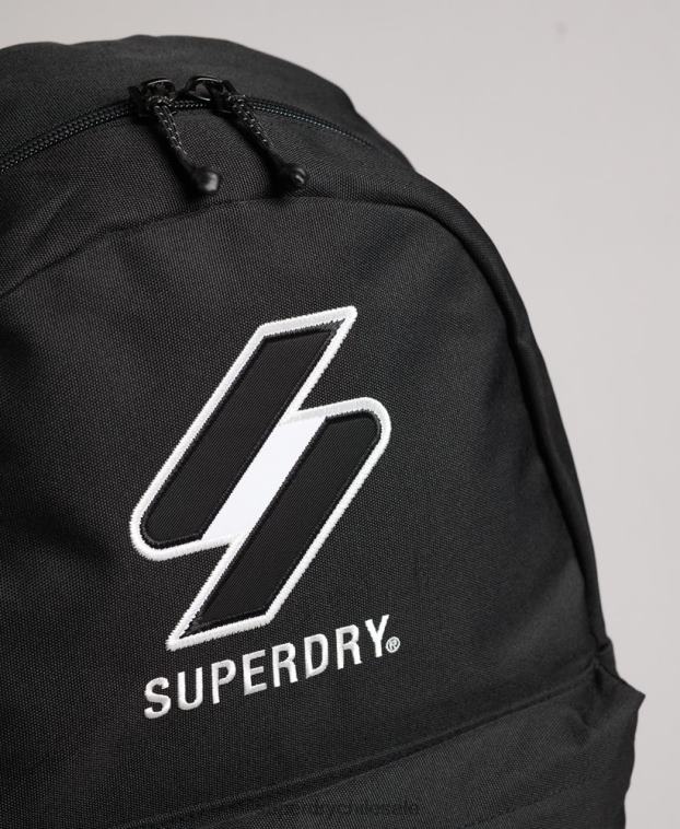 hombres Superdry negro mochila esencial montana 2R68Z6375