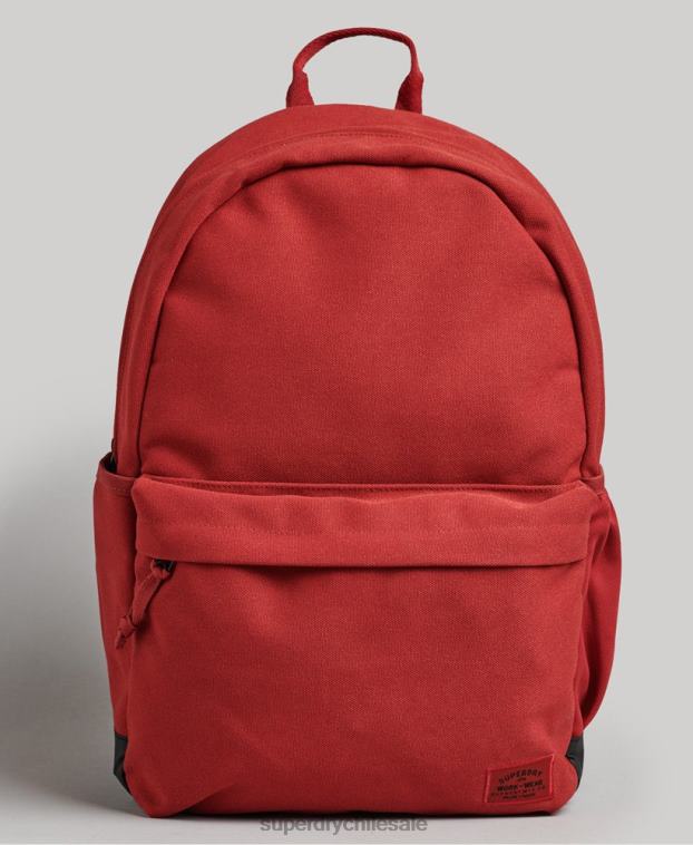 hombres Superdry rojo mochila esencial montana 2R68Z6368