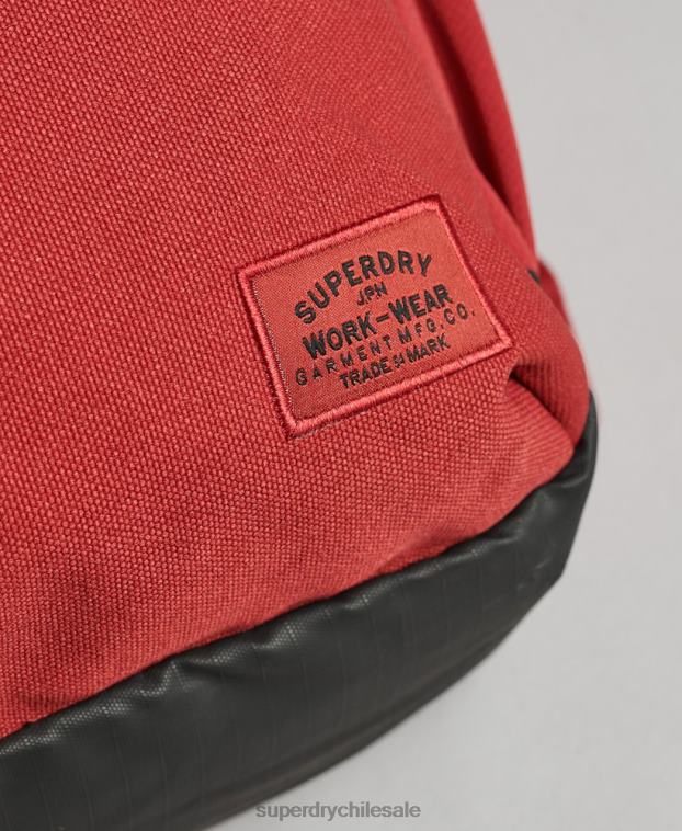 hombres Superdry rojo mochila esencial montana 2R68Z6368