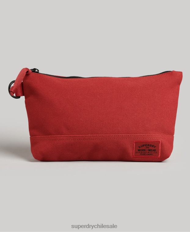 hombres Superdry rojo neceser clásico 2R68Z1716