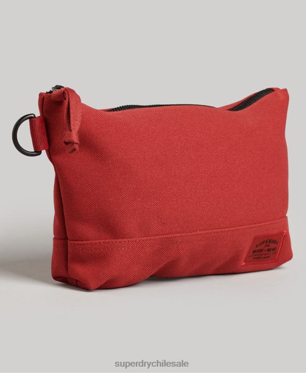 hombres Superdry rojo neceser clásico 2R68Z1716