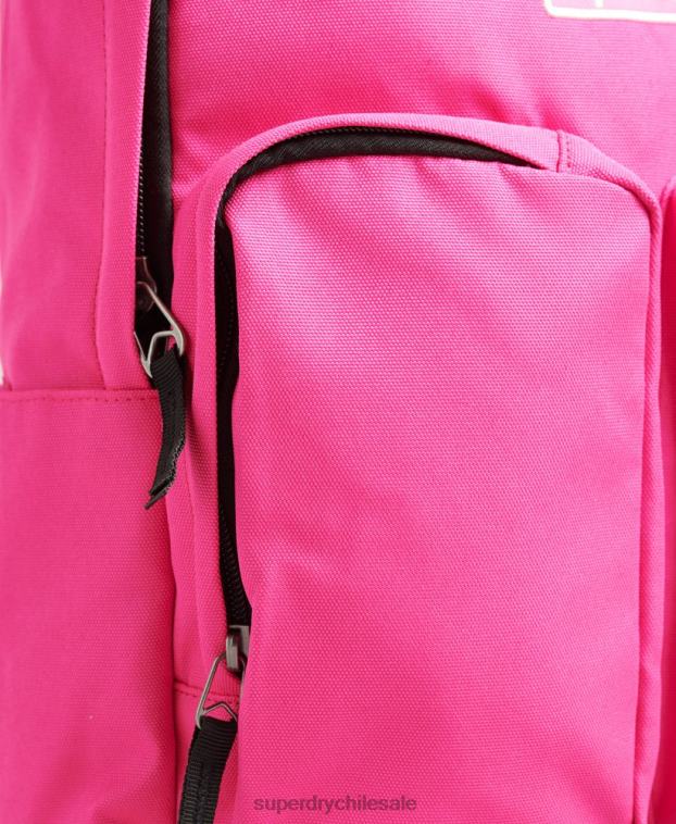 hombres Superdry rosa mochila con asa superior 2R68Z1661
