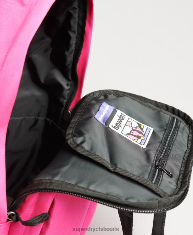 hombres Superdry rosa mochila con asa superior 2R68Z1661