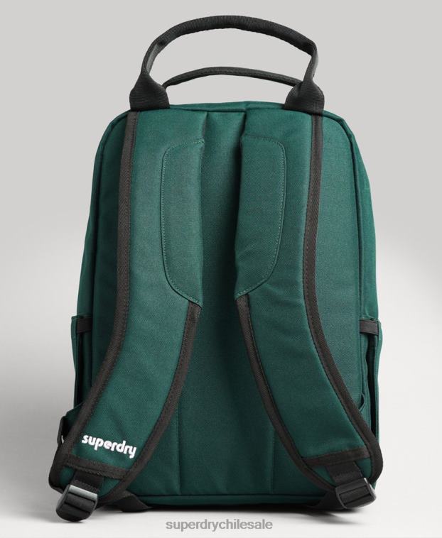 hombres Superdry verde mochila con asa superior 2R68Z1822