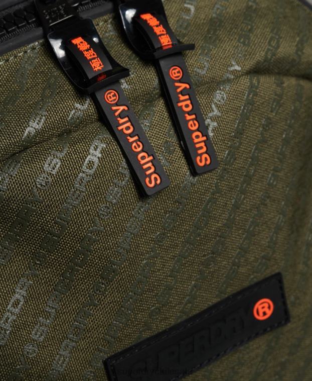 hombres Superdry verde mochila hueca montana 2R68Z1861