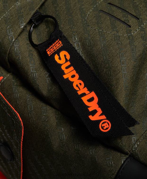 hombres Superdry verde mochila hueca montana 2R68Z1861