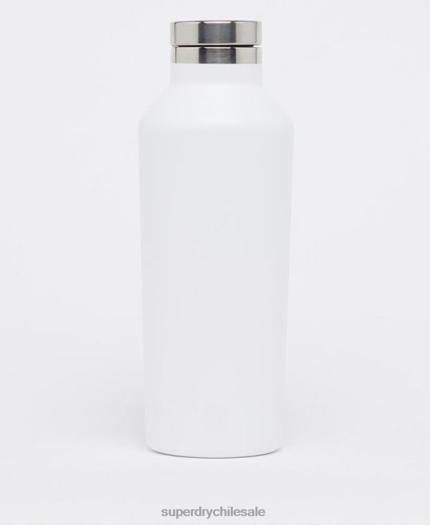 hombres Superdry blanco botella de acero de entrenamiento 2R68Z5368