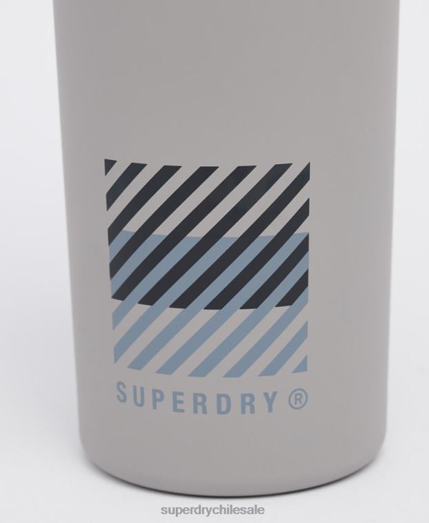 hombres Superdry gris botella de acero de entrenamiento 2R68Z1828