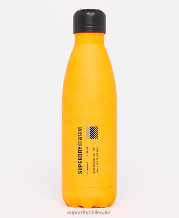 hombres Superdry naranja botella deportiva de acero 2R68Z5408