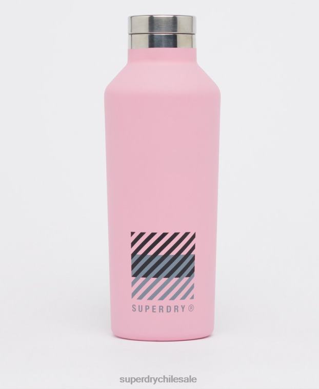 hombres Superdry rosa botella de acero de entrenamiento 2R68Z5375