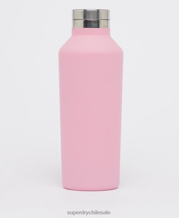 hombres Superdry rosa botella de acero de entrenamiento 2R68Z5375