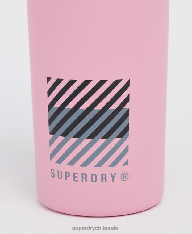 hombres Superdry rosa botella de acero de entrenamiento 2R68Z5375
