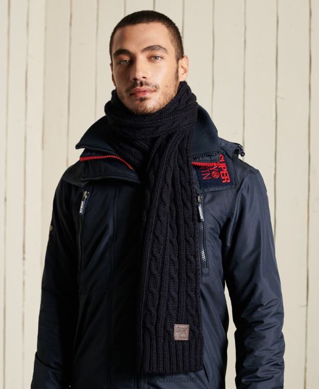 hombres Superdry Armada bufanda de cabo arrastrero 2R68Z6409