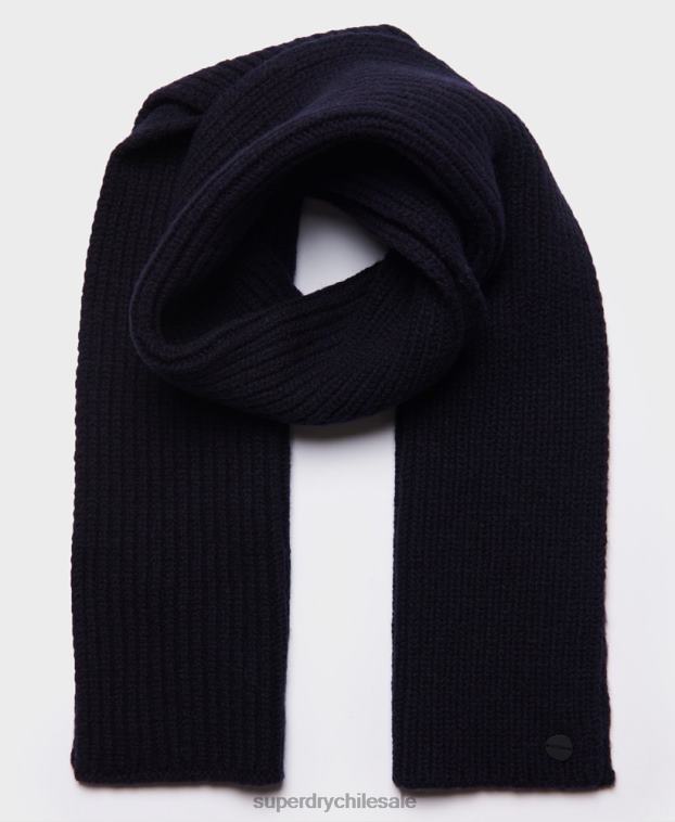 hombres Superdry Armada bufanda de canalé premium studios 2R68Z1813
