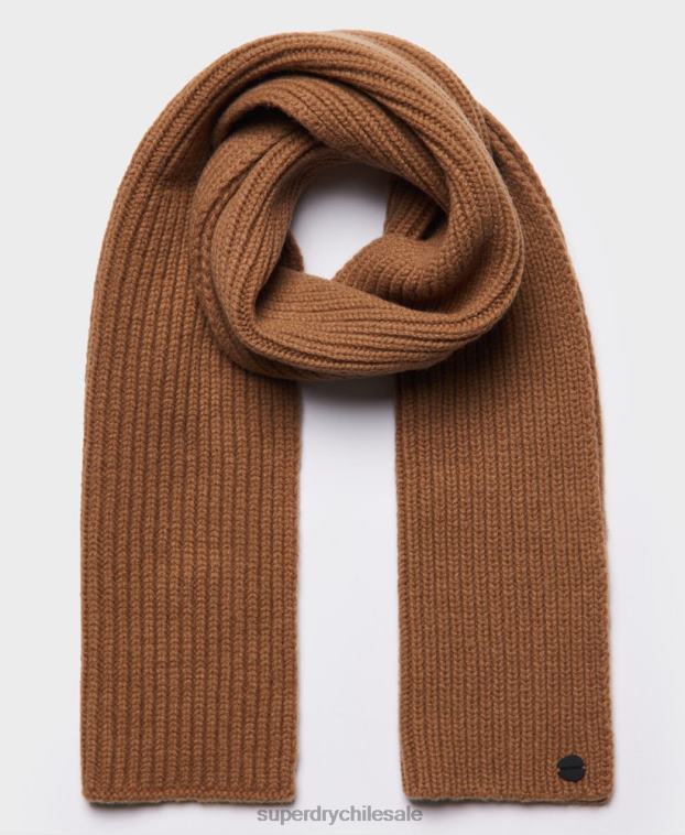 hombres Superdry broncearse bufanda de canalé premium studios 2R68Z1808