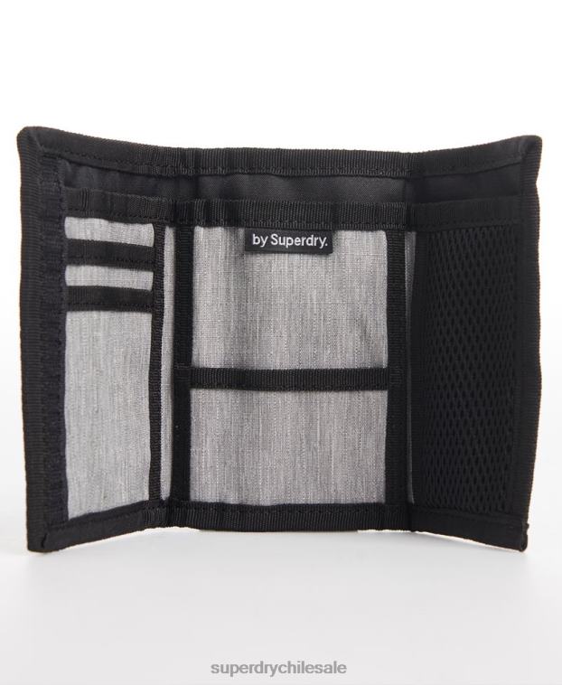 hombres Superdry gris cartera con logo 2R68Z6442
