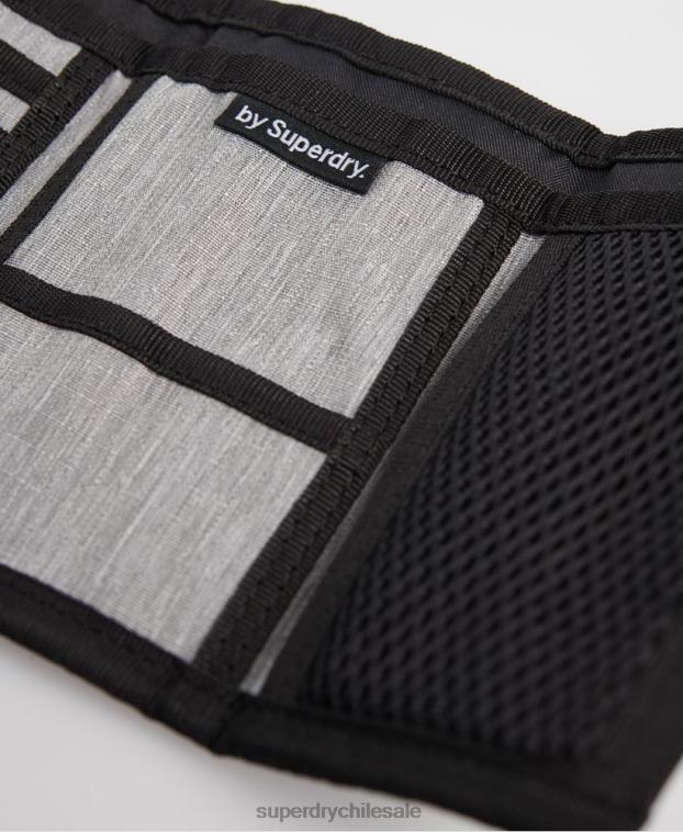 hombres Superdry gris cartera con logo 2R68Z6442