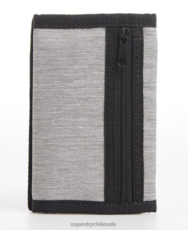hombres Superdry gris cartera con logo 2R68Z6442