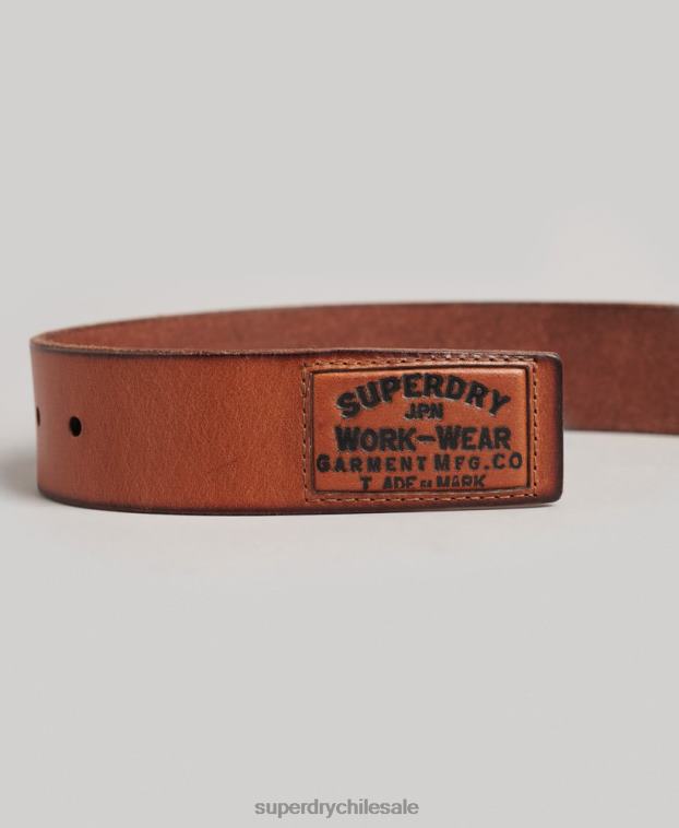 hombres Superdry broncearse cinturón de insignia 2R68Z1844