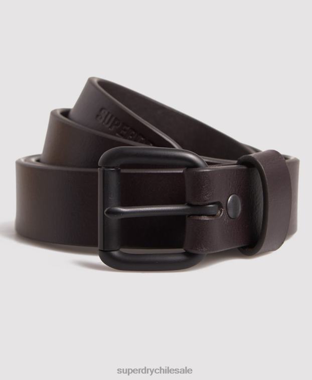 hombres Superdry marrón benson conjunto de cinturones en caja 2R68Z6457