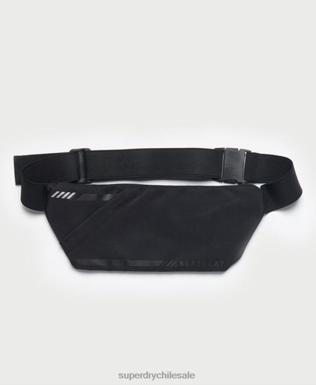 hombres Superdry negro correr cinturón 2R68Z5360