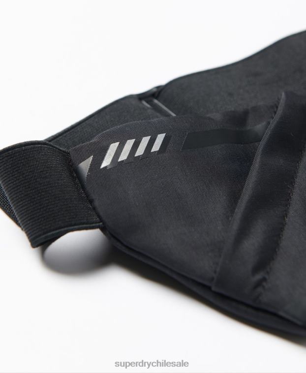 hombres Superdry negro correr cinturón 2R68Z5360