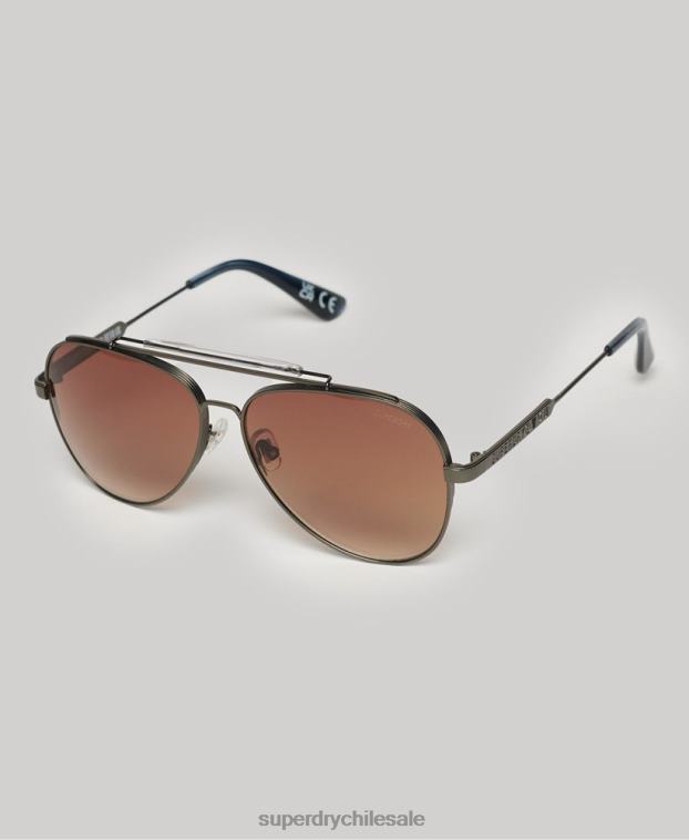 hombres Superdry marrón lentes de sol sdr estrada 2R68Z58