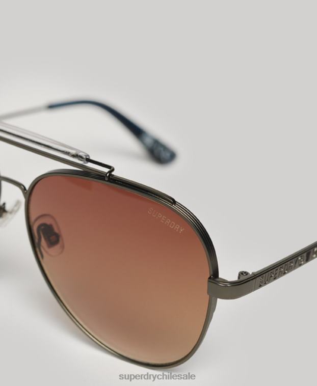 hombres Superdry marrón lentes de sol sdr estrada 2R68Z58