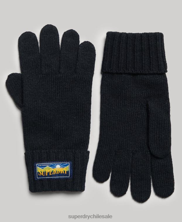 hombres Superdry Armada guantes radar de mezcla de lana 2R68Z1713
