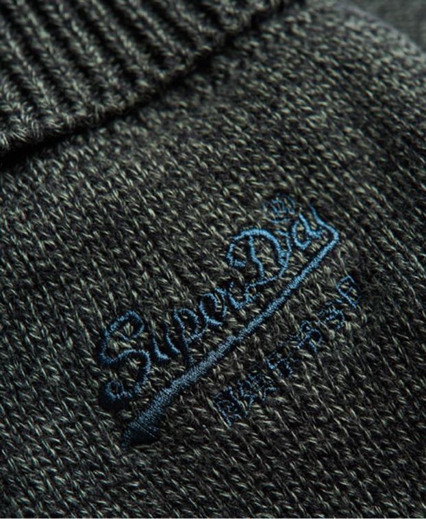 hombres Superdry verde guantes clásicos con logo vintage 2R68Z1802
