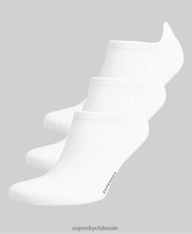 hombres Superdry blanco Pack de calcetines deportivos de algodón orgánico 2R68Z1678