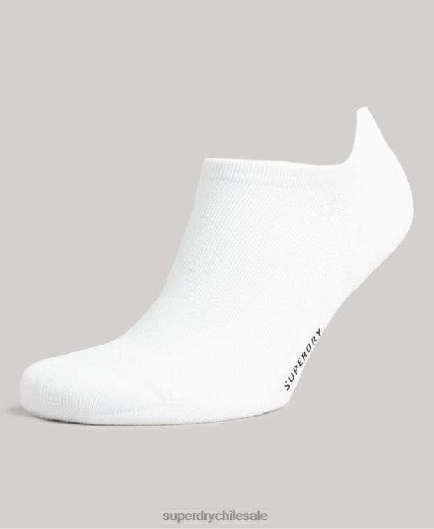 hombres Superdry blanco Pack de calcetines deportivos de algodón orgánico 2R68Z1678