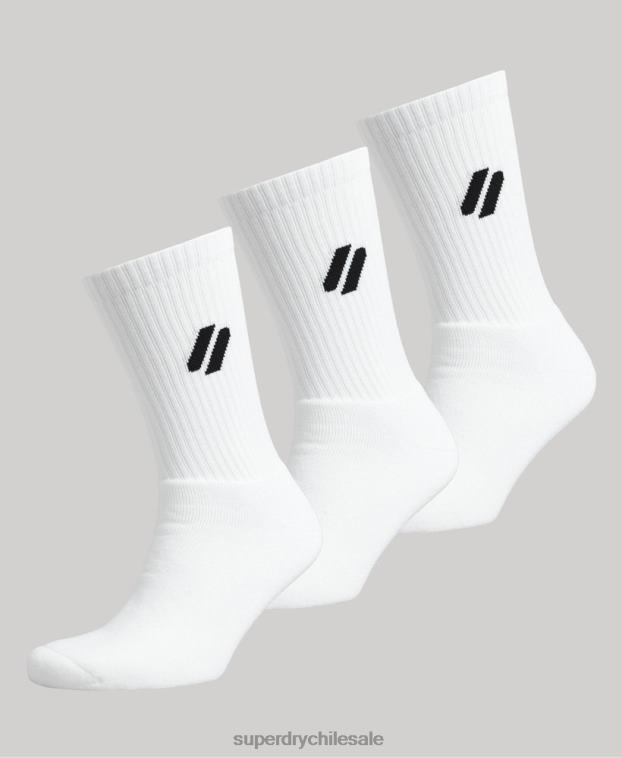 hombres Superdry blanco calcetines coolmax 2R68Z1431