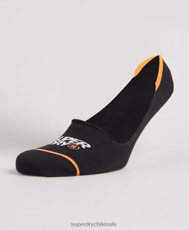 hombres Superdry blanco calcetines deportivos invisibles de algodón orgánico 2R68Z1854
