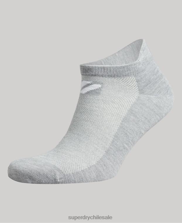 hombres Superdry blanco calcetines tobilleros coolmax 2R68Z1424