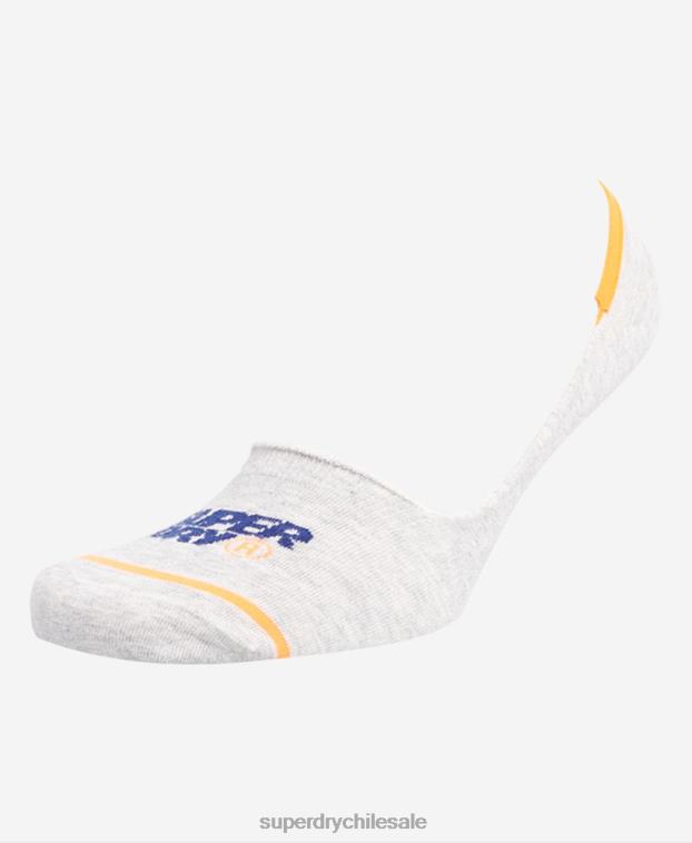 hombres Superdry gris calcetines deportivos invisibles 2R68Z1855