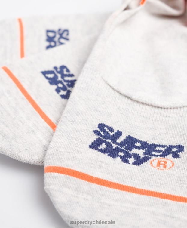 hombres Superdry gris calcetines deportivos invisibles 2R68Z1855